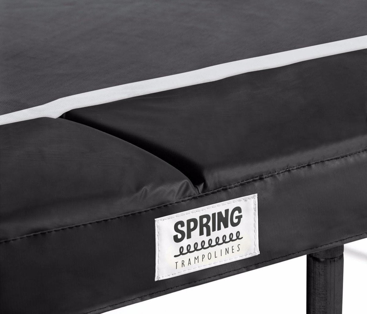 Beschermrand voor trampoline 153 x 214 cm (5x7ft) Rechthoekig - Black Edition - zwarte rand