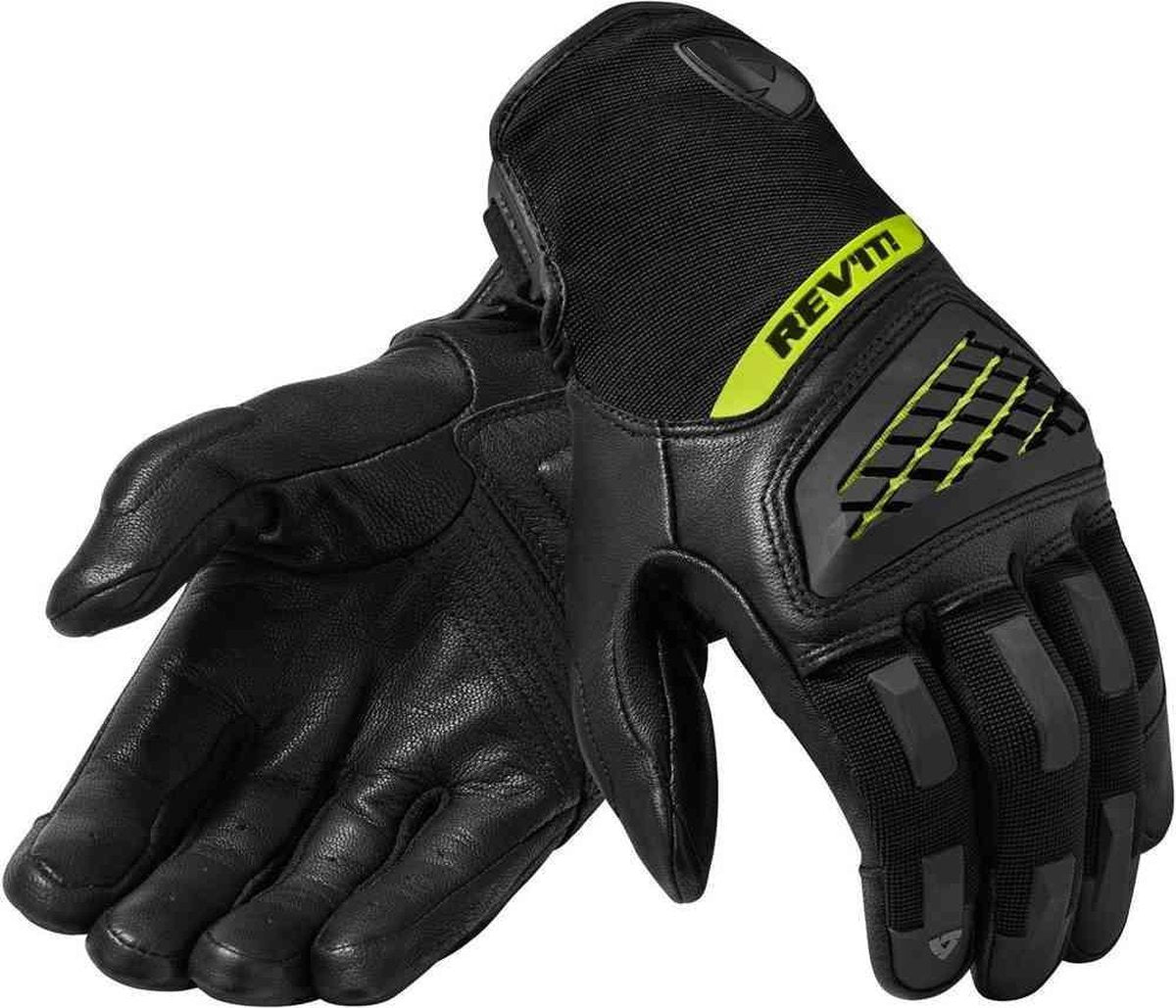REV'IT! Neutron 3 Black Neon Yellow Motorcycle Gloves XL