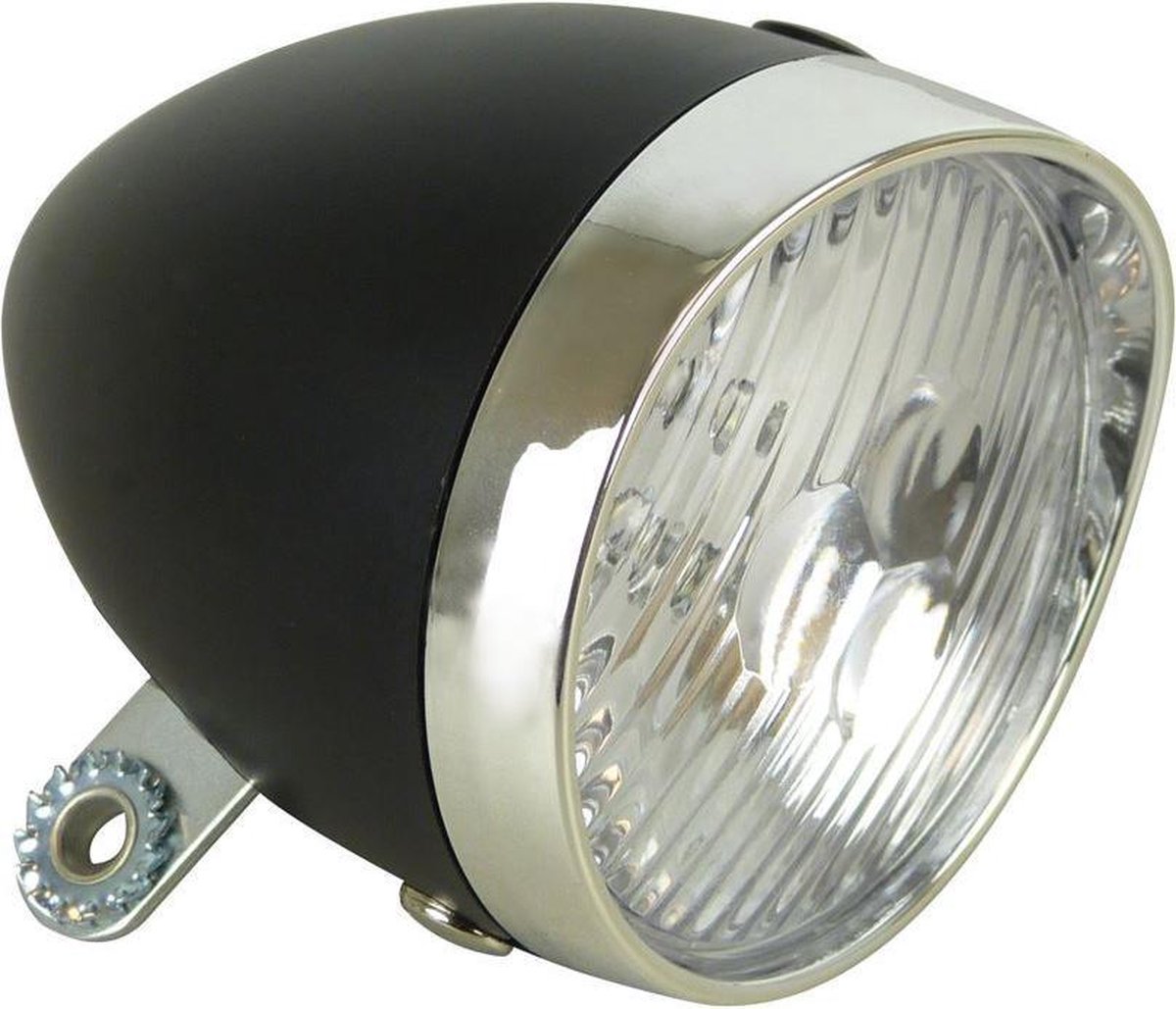 Dresco Fietskoplamp - Classic - 3 LEDs - Zwart