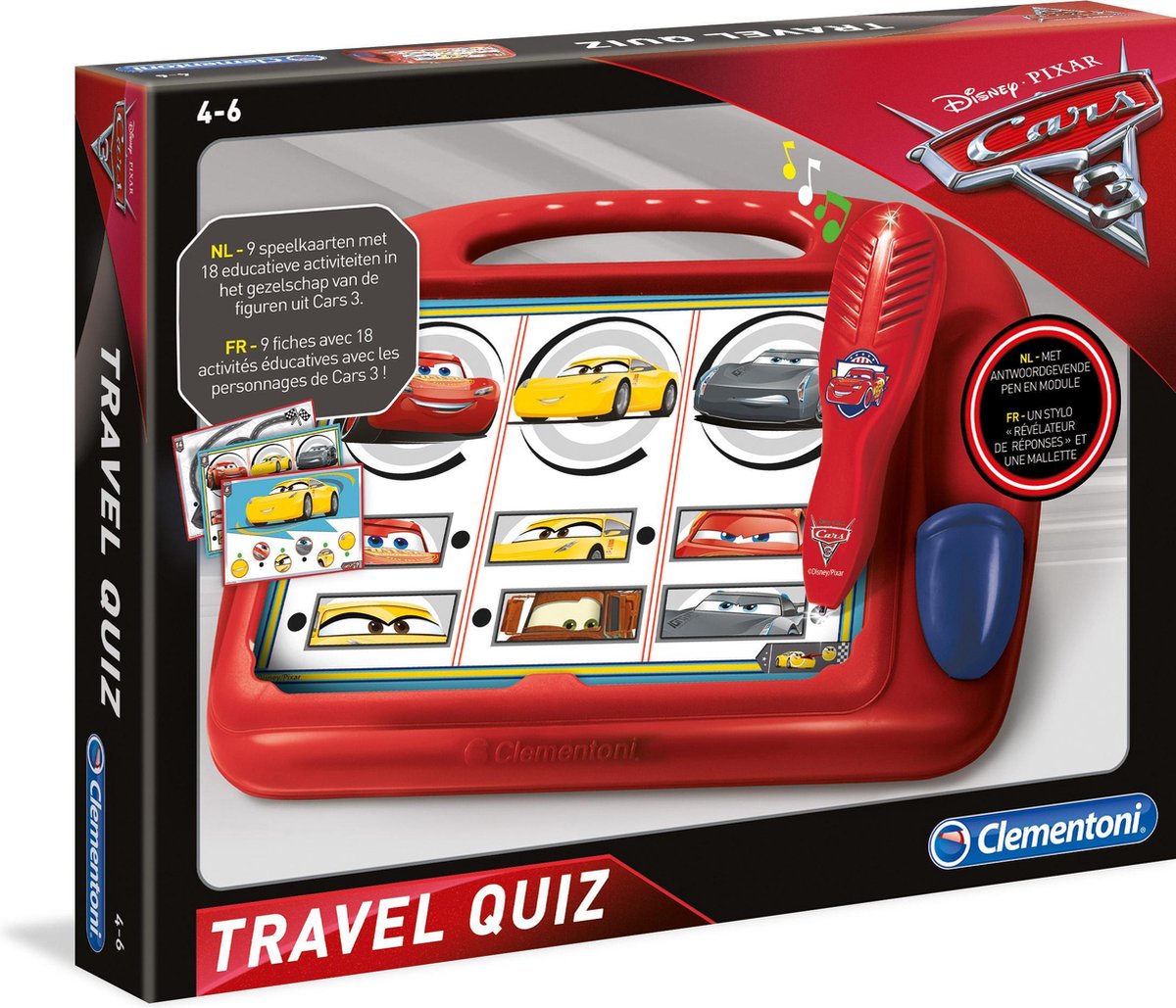 Disney Cars 3 Travel Quiz Clementoni