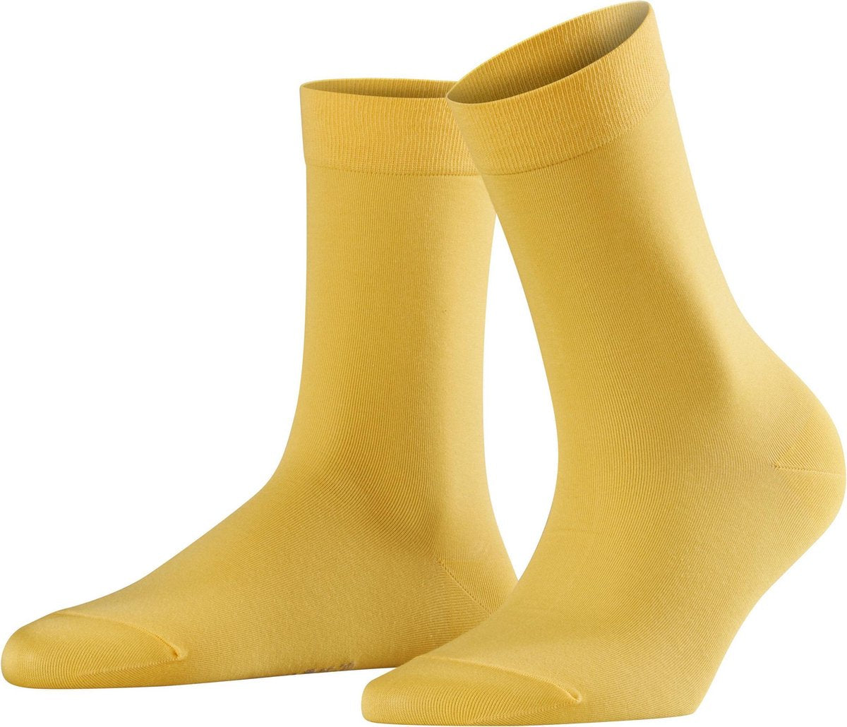 FALKE Cotton Touch Damessok 47673 - Geel 1187 mustard Dames - 39-42