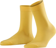FALKE Cotton Touch Damessok 47673 - Geel 1187 mustard Dames - 39-42