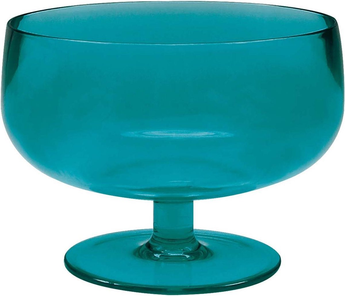 Zak! Designs ijsschaaltje Drinkwaren Stacky 10 cm Aqua blauw