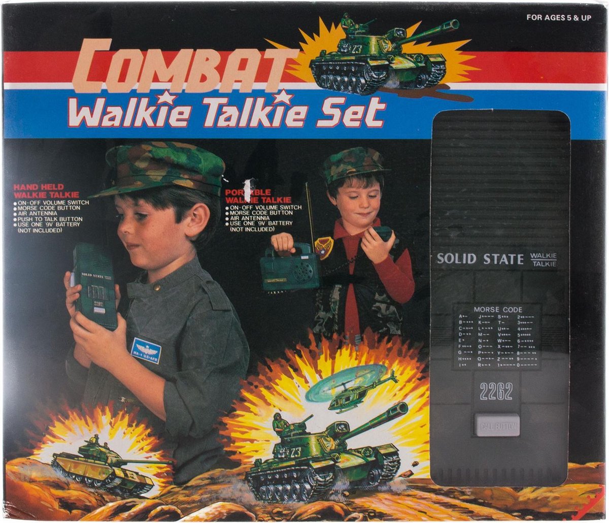 Walkie talkie set soldaat combat