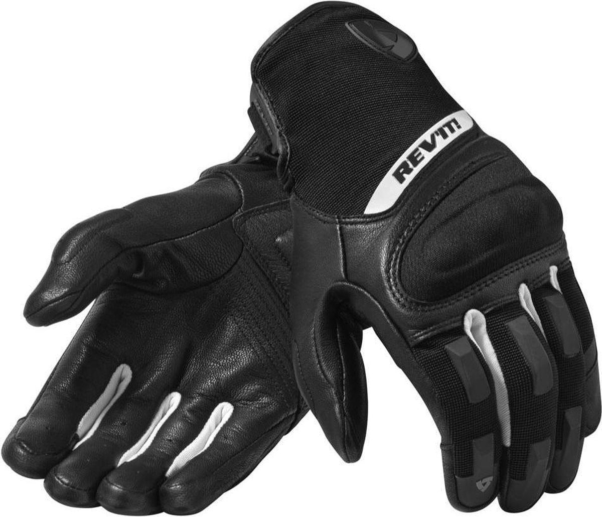 REV'IT! Striker 3 Silver Black Motorcycle Gloves XS