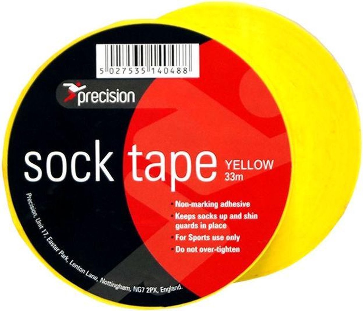 Precision Sokkentape 33 M X 19 Mm Pvc Geel 10 Stuks