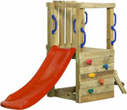 SwingKing Speeltoestel Irma Small + glijbaan Rood    - 190x66x125cm