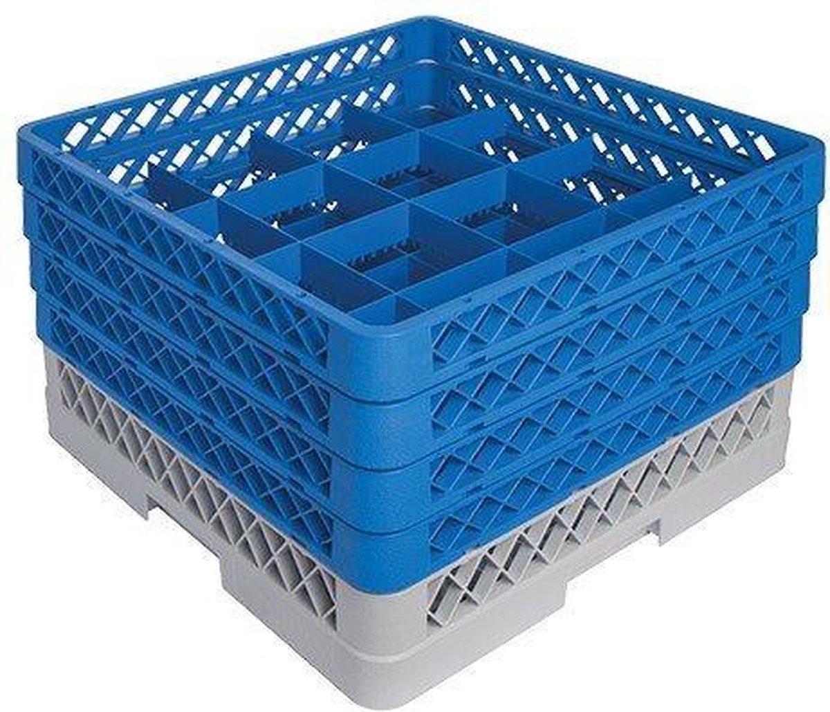 CaterRacks bekerglaskorf CR-16 m/opzet (3x CR-16 + 1x CR-0)