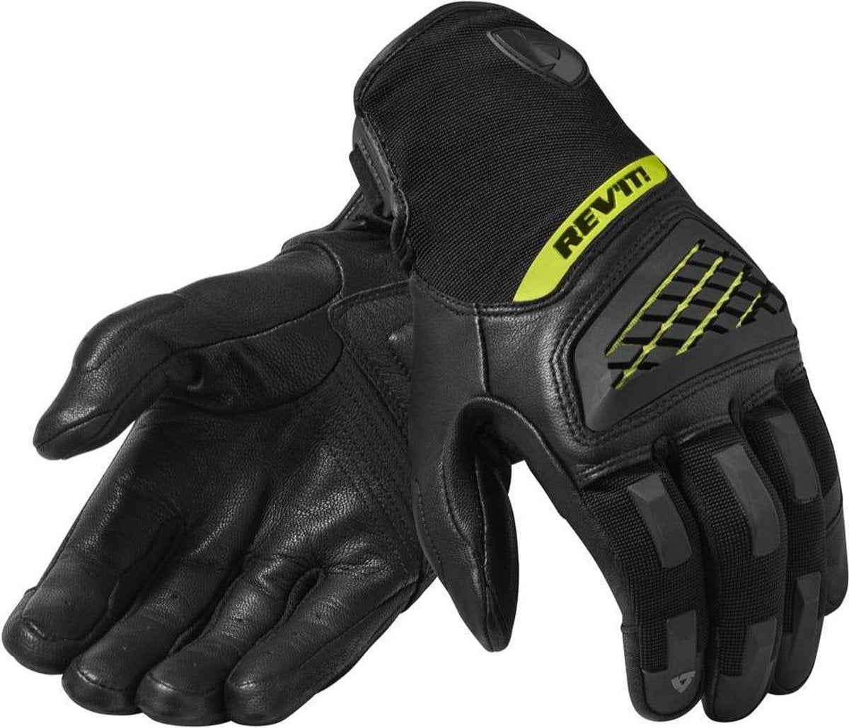REV'IT! Neutron 3 Black Neon Yellow Motorcycle Gloves M