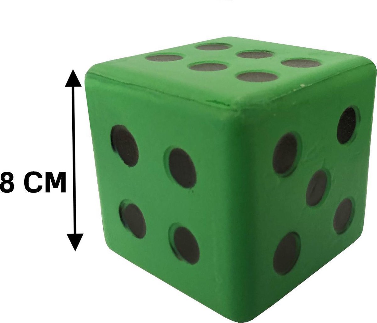 Dobbelsteen Coated Foam 8 CM GROEN