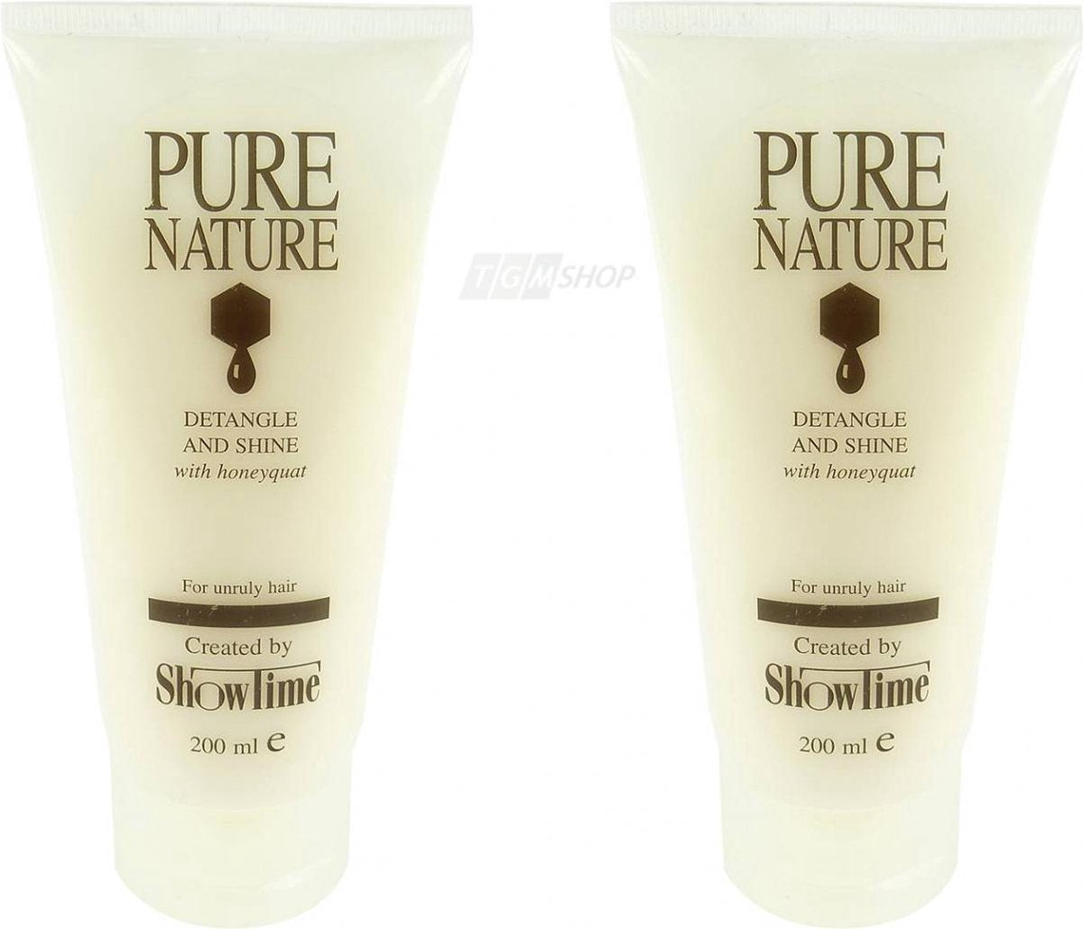 Showtime - Pure Nature - Detangle and Shine - Hair Conditioner honey - 2 x 200 ml