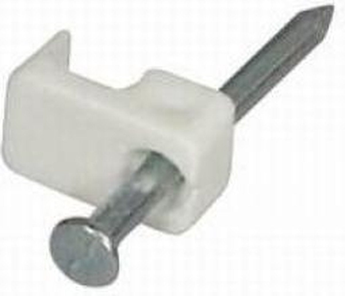 Kabelclip plat 3x5mm - 100st wit