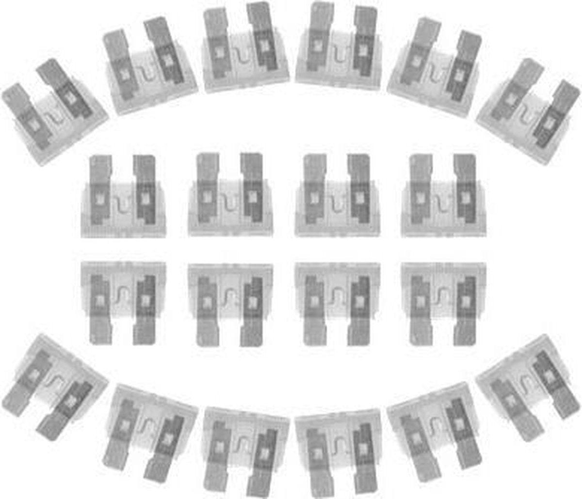 100 STKS 12 V 25Amp Auto Add-a-circuit Zekering Tap Adapter Blade Zekeringhouder (Big Size) (transparant)