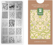 Moyra Mini Stamping Plate 117 Carved in Sand