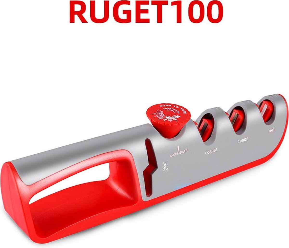 TBG 4-in-1 multifunctionele messenslijper Verstelbare haakse slijpschaar Professionele slijpmachine Slijpgereedschap Style 1 Red