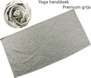 Yoga handdoek | 183 x 80 cm | Sneldrogende yoga handdoek voor yoga en fitness | Thuis Yoga | Thuis sporten | Thuis fitness | Premium grijs