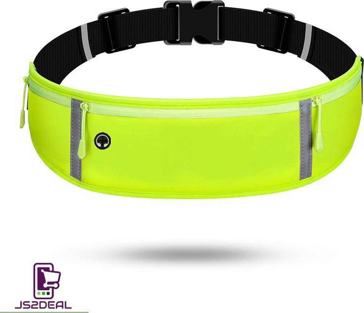 JS2DEAL - heuptasje sport - Fel Geel – running belt – hardloop heuptas - verstelbare buideltas