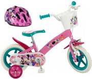 DISNEY MINNIE Bike 12 + Helm - Kindermeisje - Roze