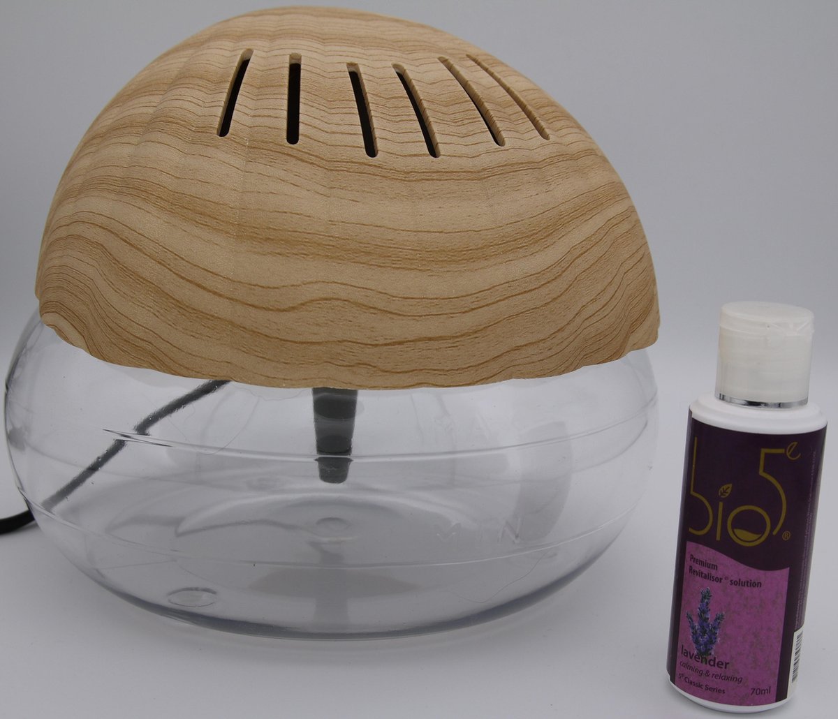 Revitalisor Schelp - Luchtreiniger Startpakket Met Bio5e Lavendel Olie