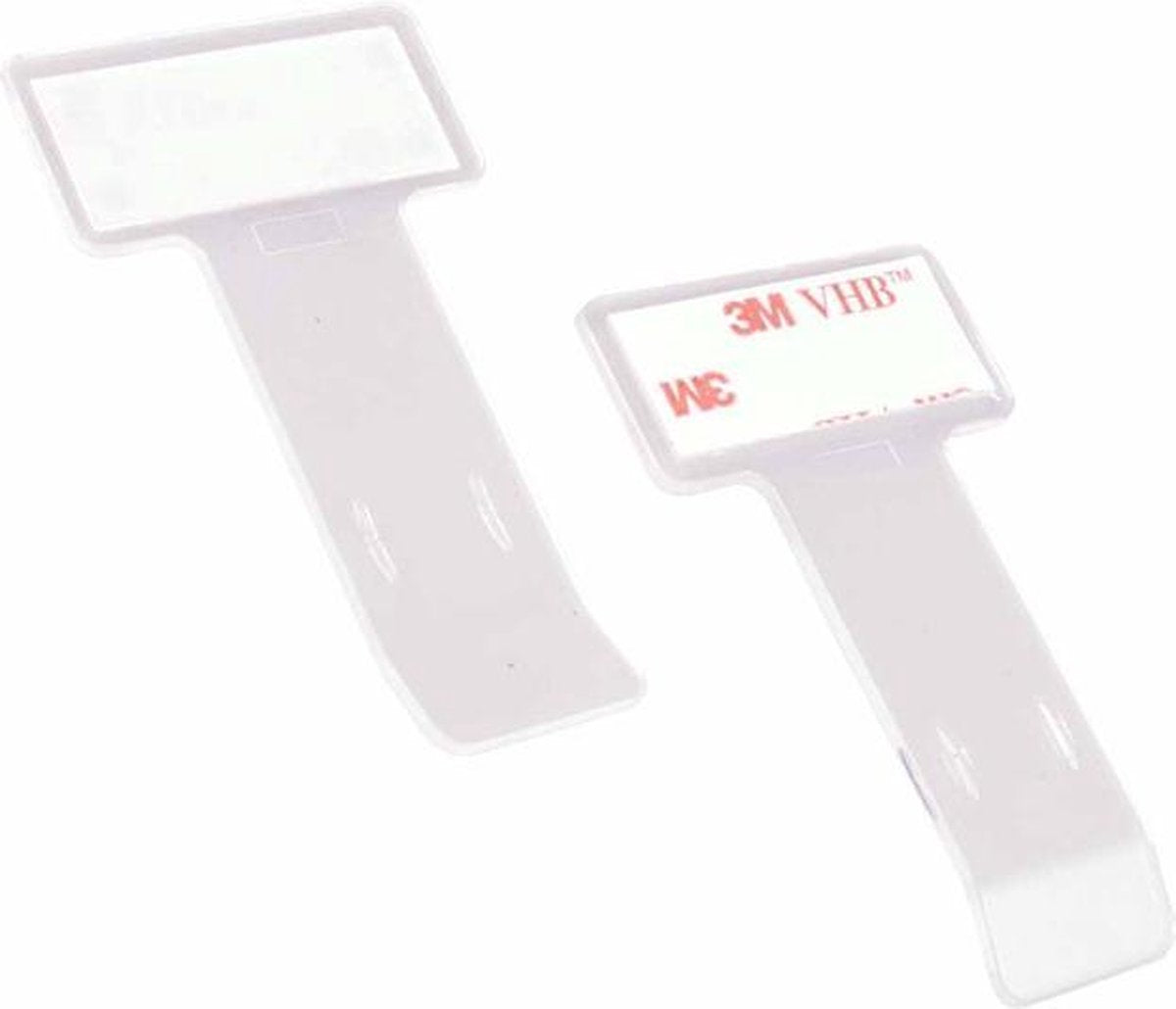Hypersonic Universele Ticket-/Parkeerkaarthouder 75x40x2mm - Zelfklevend - Set à 2 stuks