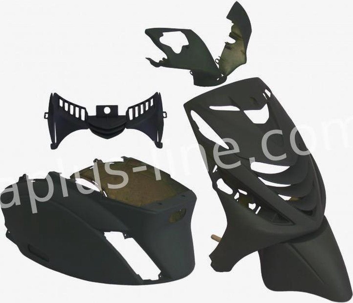 PLAATSET ZIP SP PASSEND OP PIAGGIO ZIP 5 DELIG MAT GROEN - ARMY GREEN