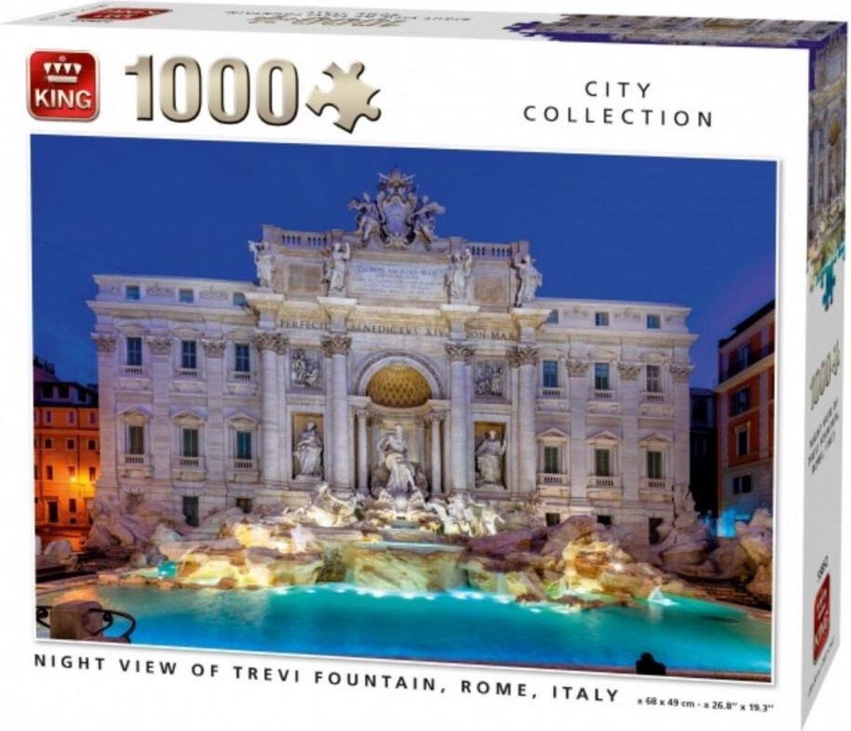 King Puzzel City Collection Trevi Fountain Rome 1000 Stukjes