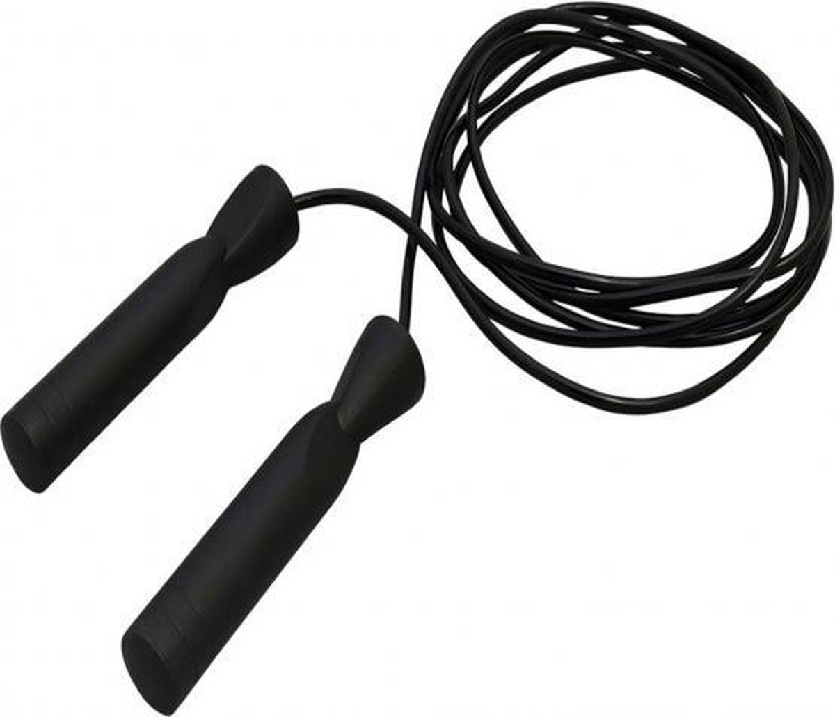 Trenas - Springtouw - Professioneel Speed Rope - Speedrope - met kogellagers in de handgrepen - 3 Meter - Zwart