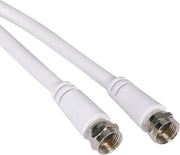 COAX antenne kabel 1m F-connectors Wit
