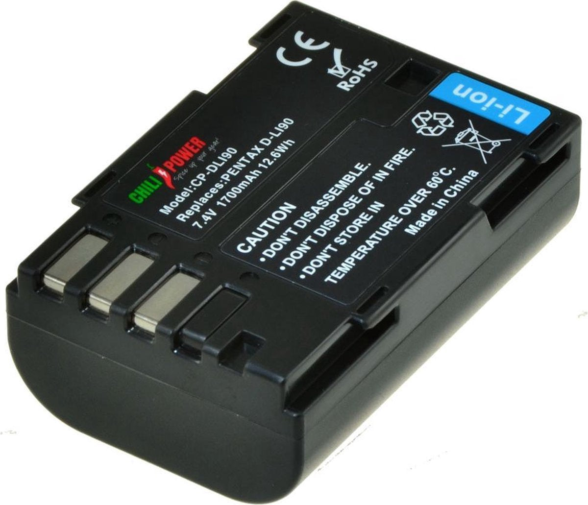 ChiliPower camera accu Pentax D-Li90