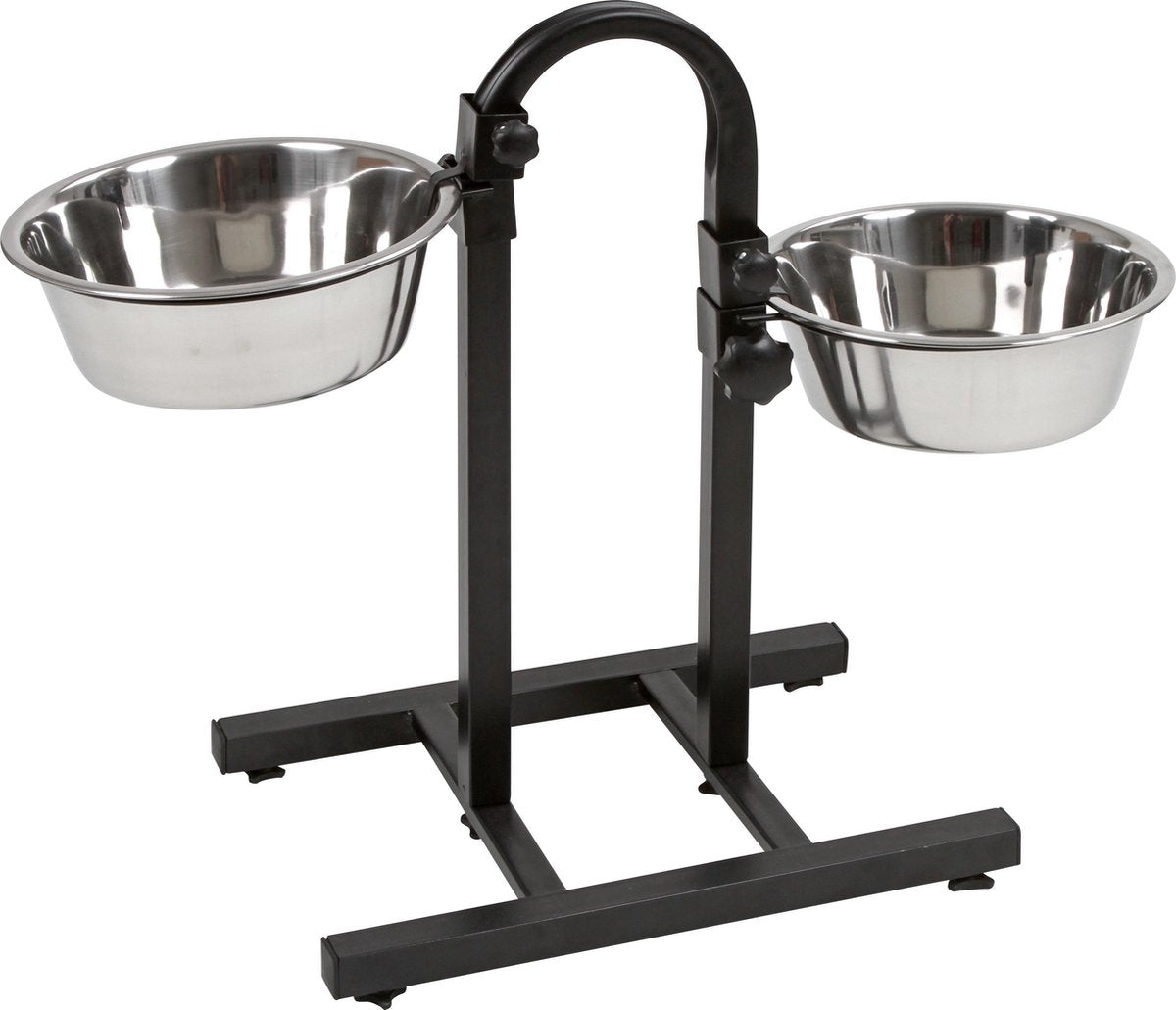 Kerbl Voerbakken met standaard - verstelbaar - 2 x 2800ml