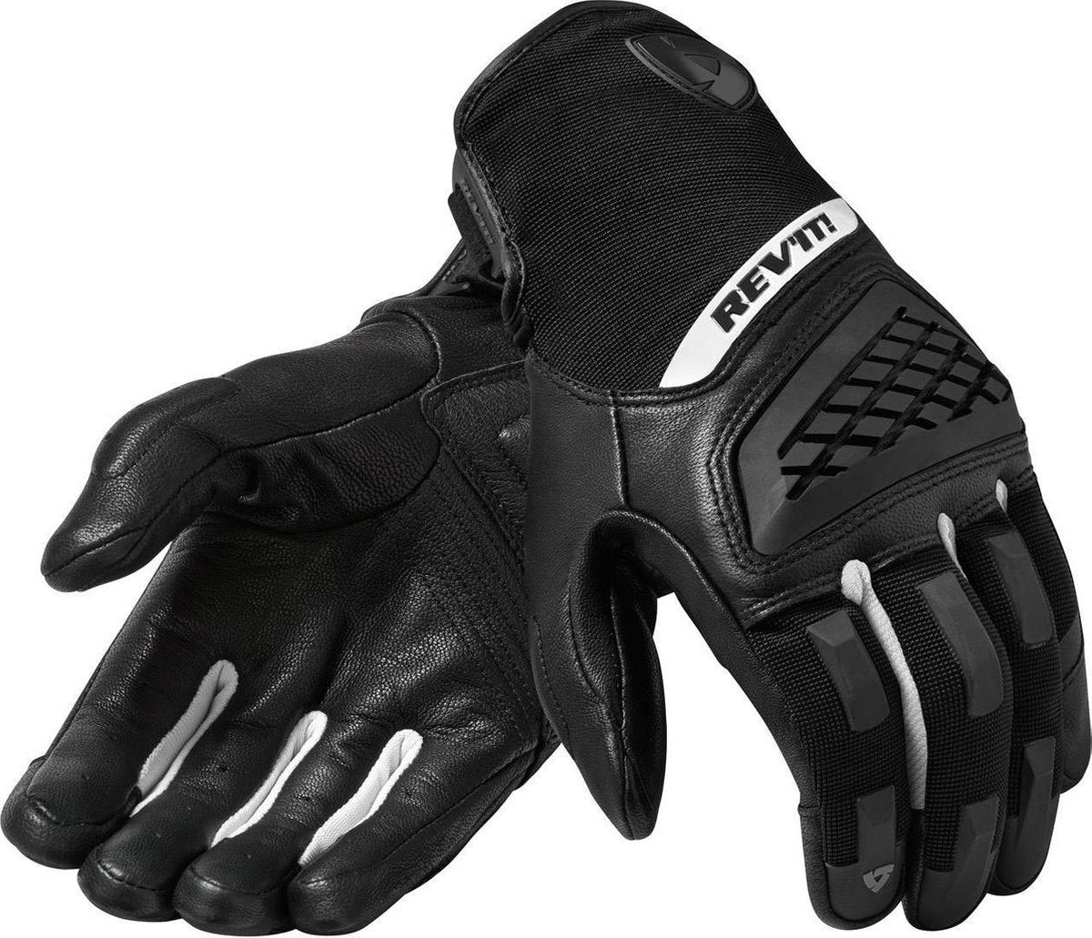 REV'IT! Neutron 3 Black White Motorcycle Gloves L