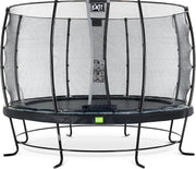 Trampoline EXIT Elegant - ø366cm met Economy veiligheidsnet - zwart
