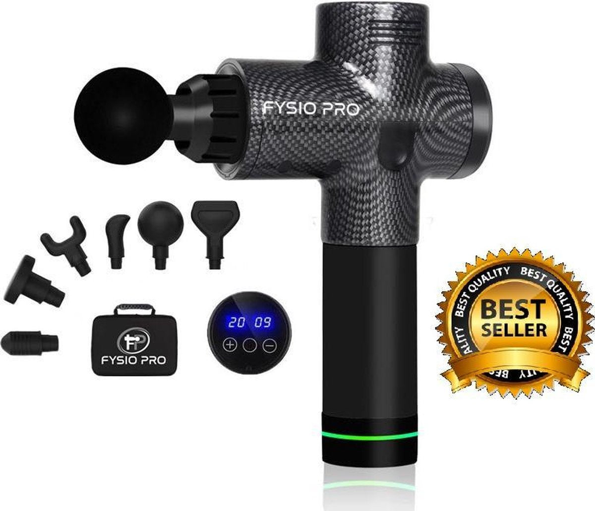 FYSIO PRO® - Massage Gun - Sport en Relax Massage - Professioneel - Inclusief 6 opzetstukken - 1 JAAR GARANTIE!