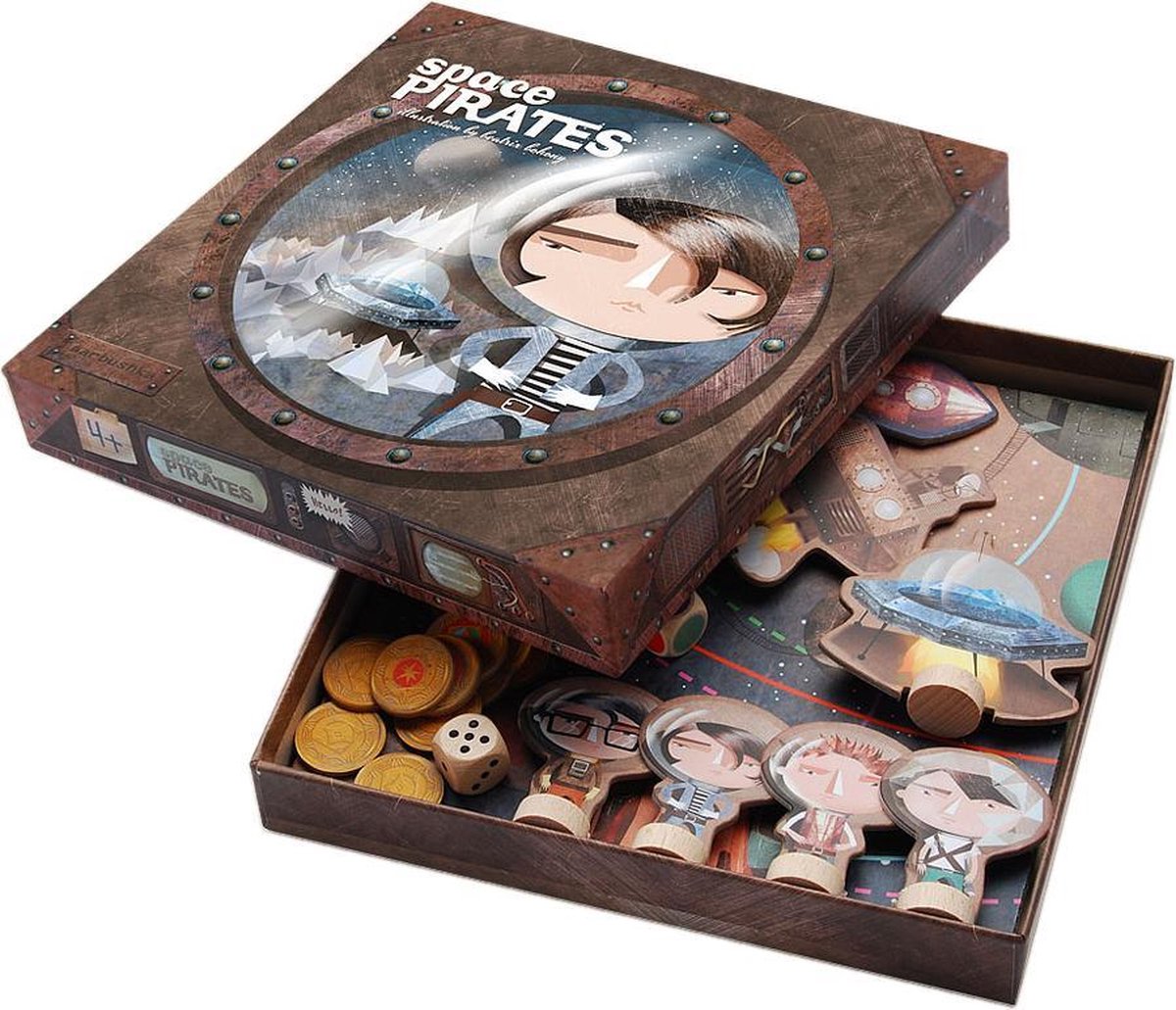 Ecologisch bordspel - [Marbushka] - Ruimte piraten - kinder en familie gezelschapsspel - Fairtrade