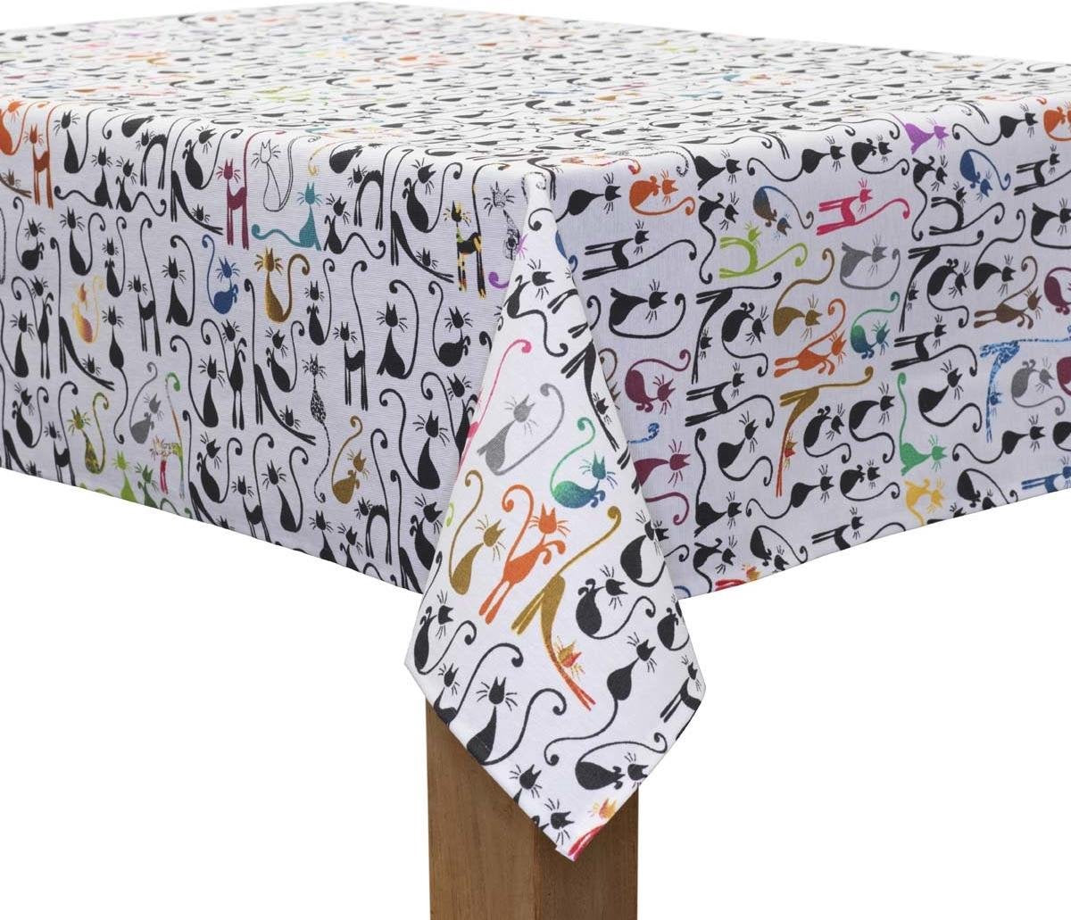 MixMamas Tafelkleed Gecoat - 140 x 250 cm - Katten