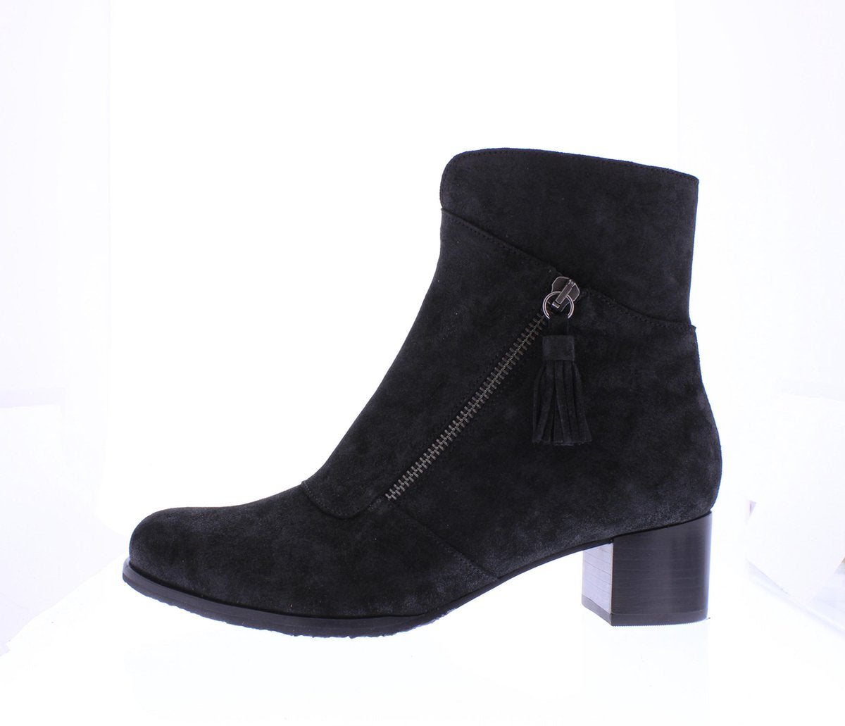 Verhulst Adele ritslaarsje wijdte K 0431 - 1 - 2_3074 Zwart suede maat 7½