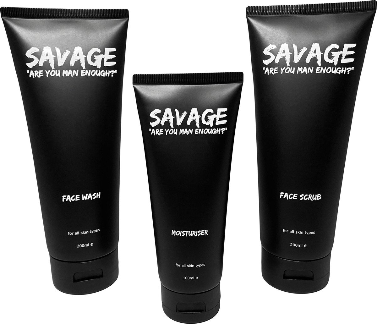 Savage For Men - Skincare Set - Gezichtsverzorging Mannen