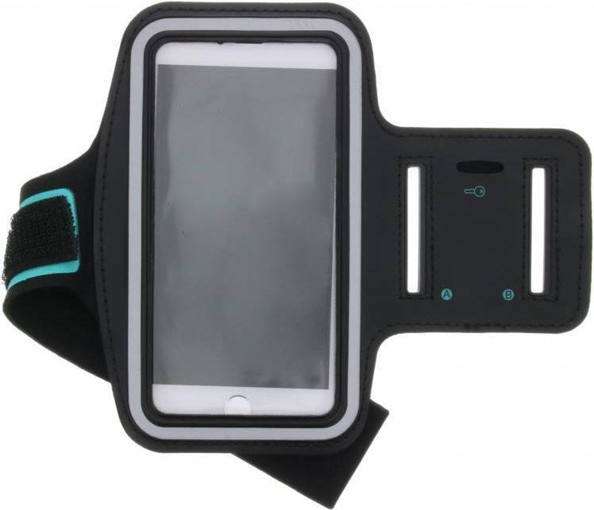 Zwart Sportarmband Iphone 8 / 7 - Zwart / Black