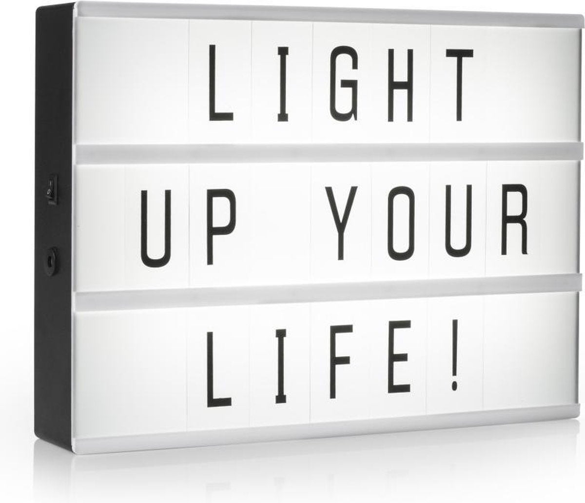 Smartwares IOL-003-BW A3 LED Lichtbox met 85 Karakters Zwart/Wit