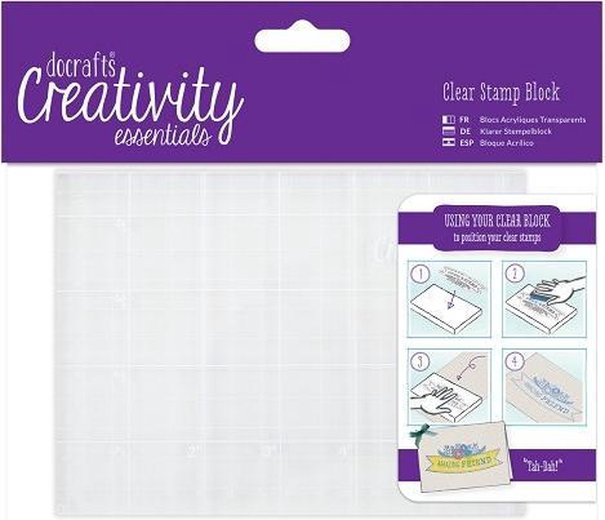 A6 Clear Stamp Block