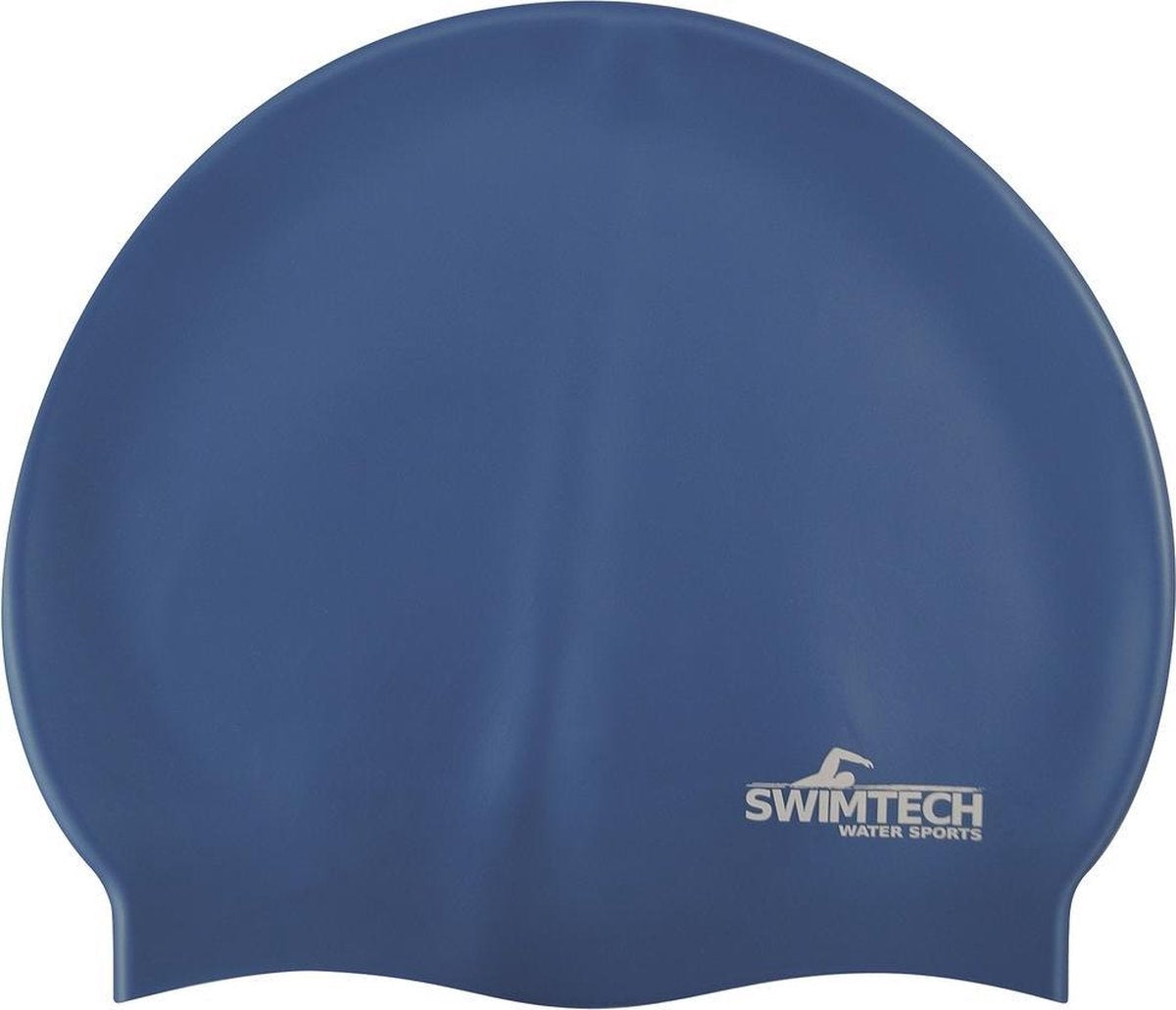Swimtech Badmuts Siliconen One-size Donkerblauw