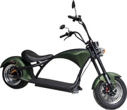Elephant - Elektrische Chopper - 25km/h - Actieradius 50km - Army Groen