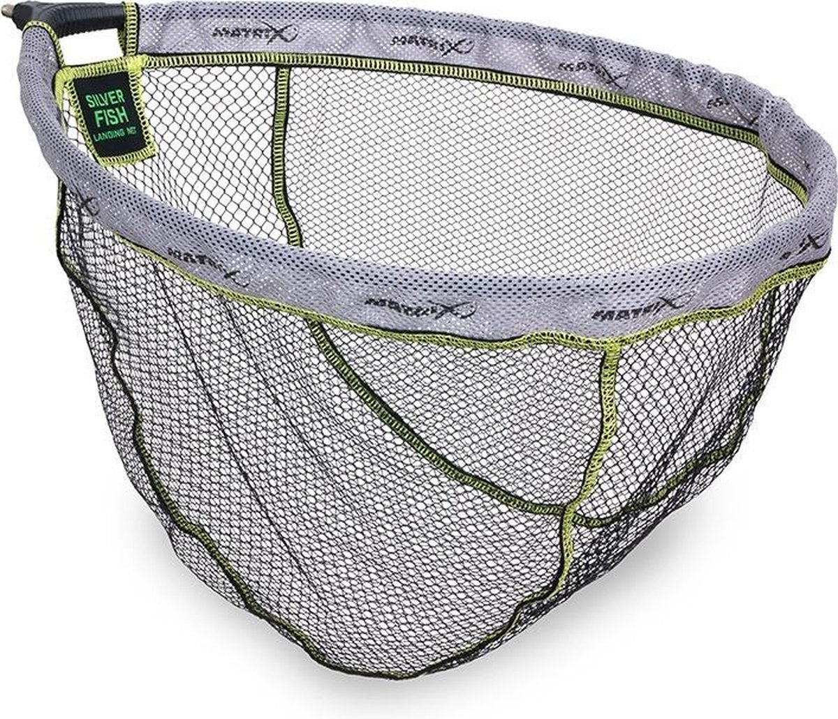 Matrix Landing Net Silver Fish - Schepnet - 45x35cm - Groen