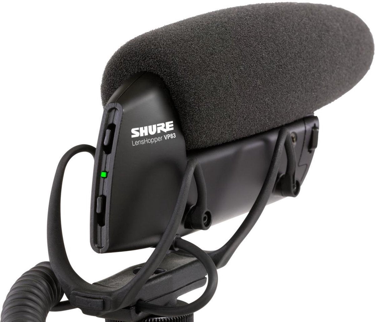 Shure VP83 microfoon Microfoon voor digitale camera Bedraad Zwart