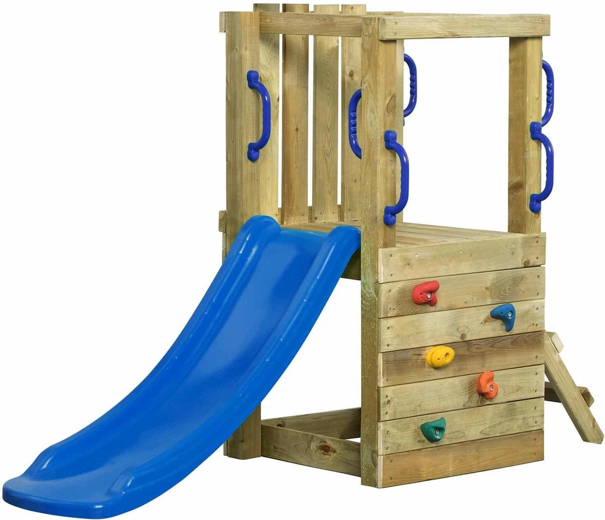 SwingKing Speeltoestel Irma Small + glijbaan Blauw    - 190x66x125cm
