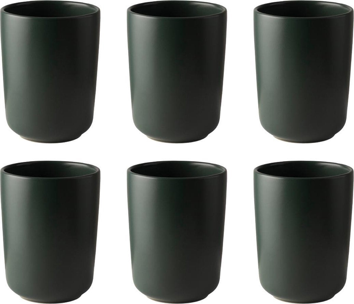 FIKA beker 350ml Groen - set 6 stuks