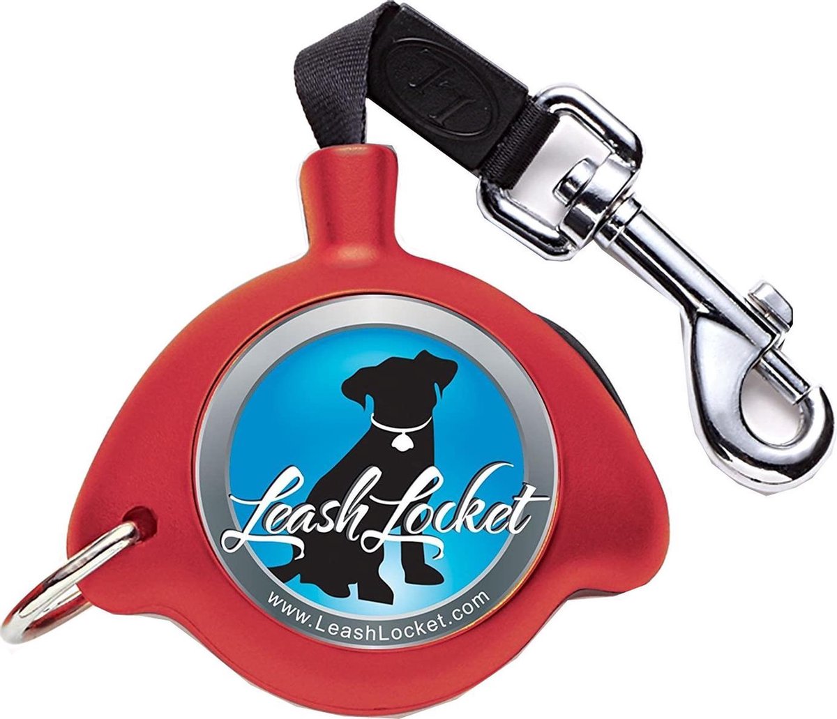 Altranet Hondenriem Leashlocket Nylon Rood Maat L