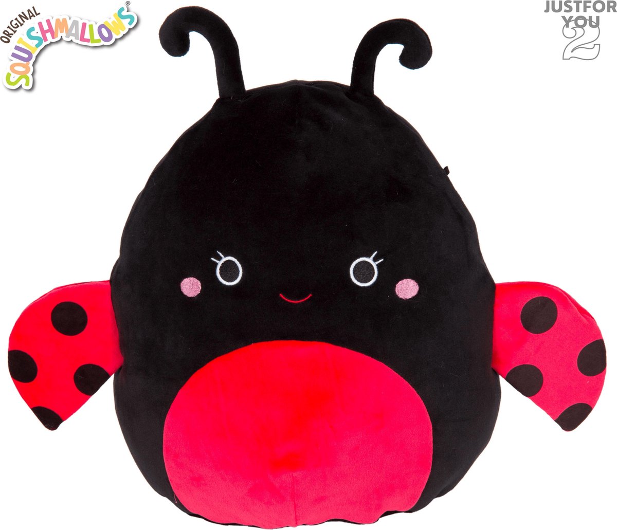 Squishmallow Knuffel Trudy - 19cm - Ladybird Squishies -  Lieveheersbeestje Squishy
