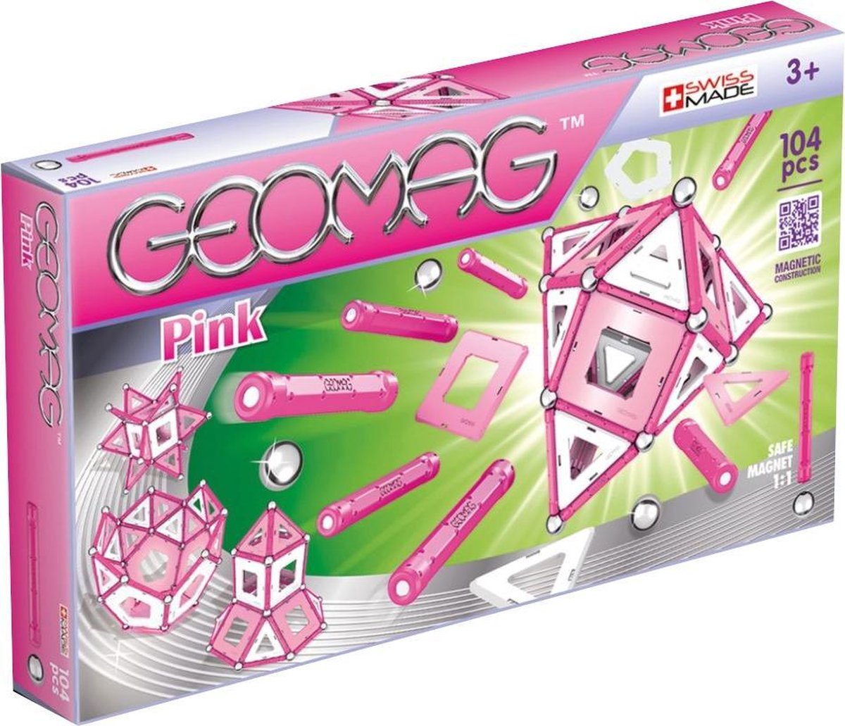 Geomag Panels Pink 104 delig