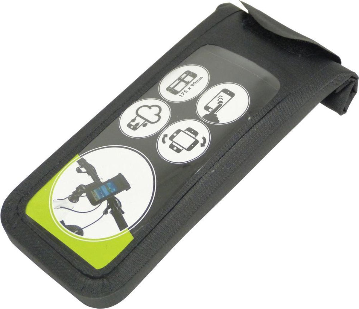 Dresco Telefoonhouder fiets - Inclusief hoes - Zwart